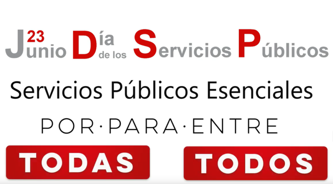 23 de junio: Día Internacional de los Servicios Públicos
